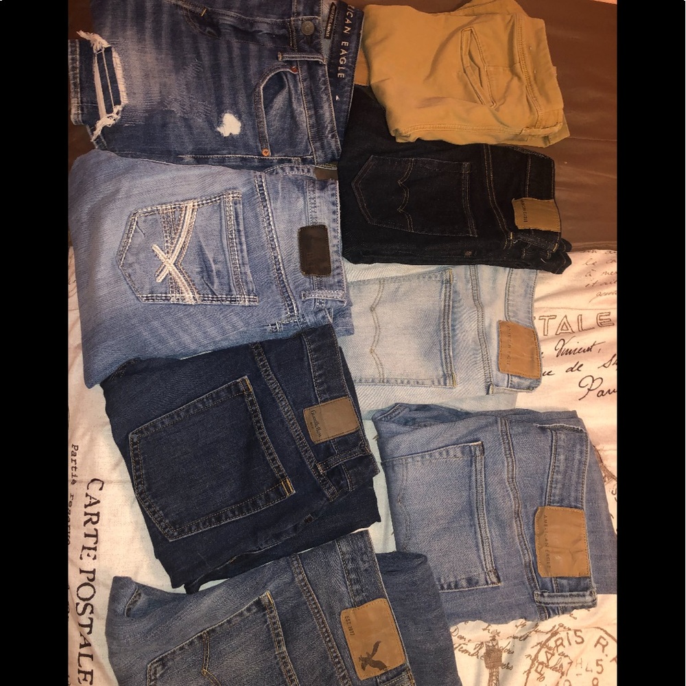 cheap men jeans. Look at my page . all under $15 .